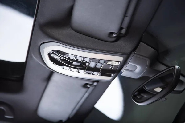 Tiro Close Botões Interior Carro — Fotografia de Stock