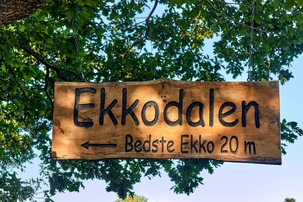 Aakirkeby Dánia 2019 Június Ekkodalen Echo Valley Dánia 2019 Június — Stock Fotó