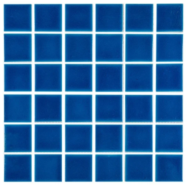Крупный План Квадратной Синей Плитки Хорошо Заднего Плана — стоковое фото