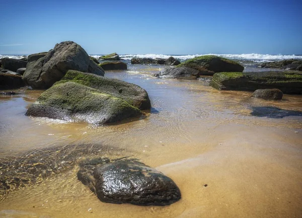 Красивый Пейзаж Пляжа Мохолаба Саншайн Кост Квинсленд Австралия — стоковое фото