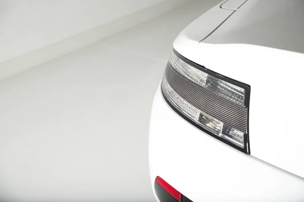 Closeup Shot Tail Light Car White Background — Stock Photo, Image