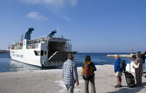 Koufonissi Grécia Jun 2009 Koufonissi Greece June 2009 Pequeno Ferry — Fotografia de Stock