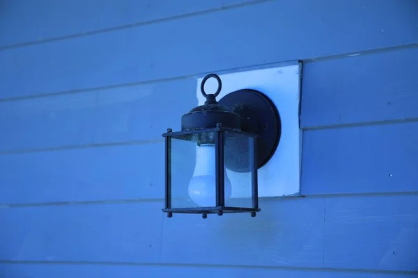 Closeup Shot Small Lamp Hanging Wall — Stock Photo, Image