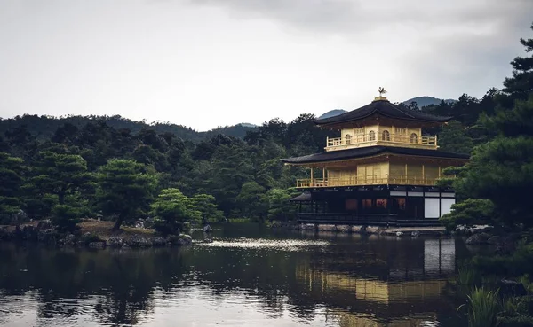 Krásný Záběr Chrám Kinkaku Kjóto Japonsko — Stock fotografie