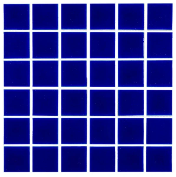Primo Piano Piastrelle Quadrate Blu Buono Uno Sfondo — Foto Stock