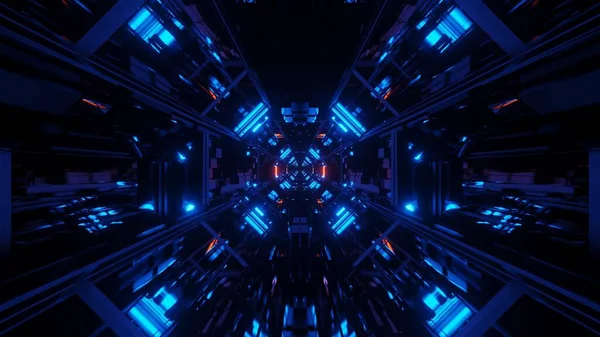 Cool Futuristisk Sci Techno Ljus Bakgrund — Stockfoto