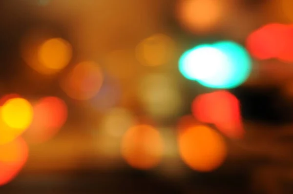 Beautiful Bokeh Lights Covering Midnight City — Stock Photo, Image