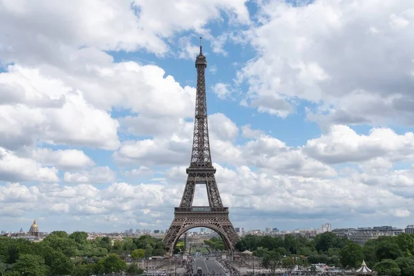 Parigi Francia Giu 2019 Veduta Della Torre Eiffel Una Giornata — Foto Stock