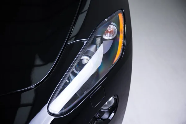 Closeup Shot Headlight Modern Luxury Car — Stock Photo, Image