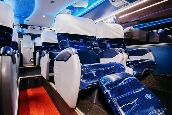 Красивый Современный Дизайн Автобусного Сиденья — стоковое фото