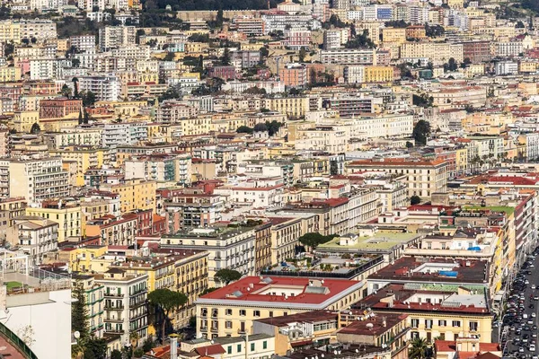 Plan Aérien Paysage Urbain Ville Naples Italie — Photo