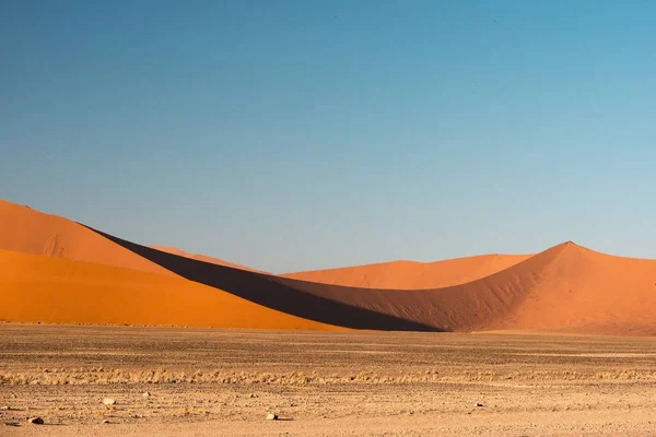 Une Belle Image Des Dunes Parc National Namib Contre Les — Photo