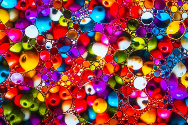 Una Hermosa Toma Muchos Círculos Colores Concepto Fondo —  Fotos de Stock