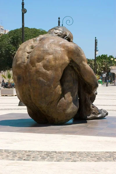 Cartagena Spanien Jul 2010 Zulo Brons Skulptur Skulptören Vctor Ochoa — Stockfoto