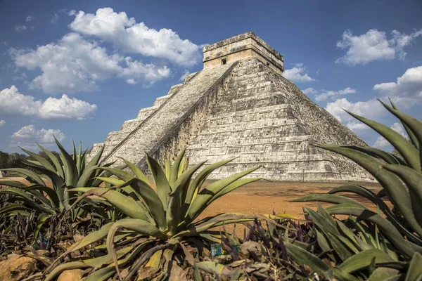 Bellissimo Scatto Del Famoso Complesso Piramidale Maya Chichen Itza Messico — Foto Stock