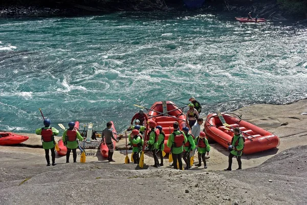 Futaleufu Chile Febrero 2020 Kayak Río Futaleufu — Foto de Stock