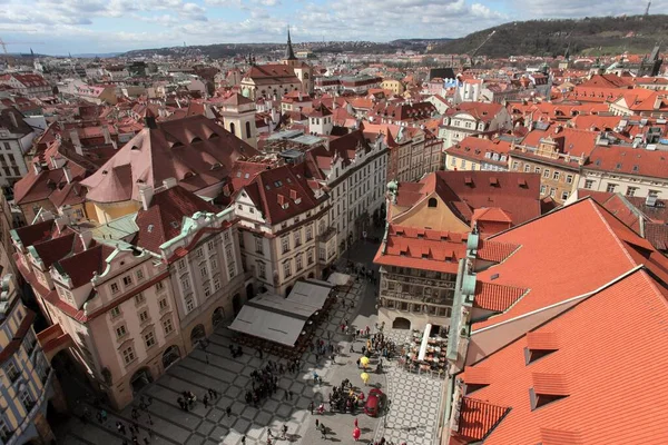 Der Altstädter Ring Prag Tschechische Republik — Stockfoto