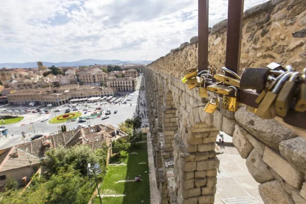 Krásný Záběr Město Segovia Španělsku Koncept Pozadí — Stock fotografie