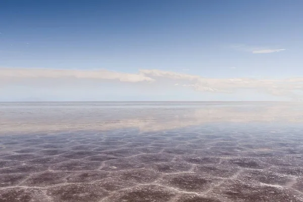 Υφή Της Άμμου Ορατή Κάτω Από Την Κρυστάλλινη Θάλασσα Και — Φωτογραφία Αρχείου