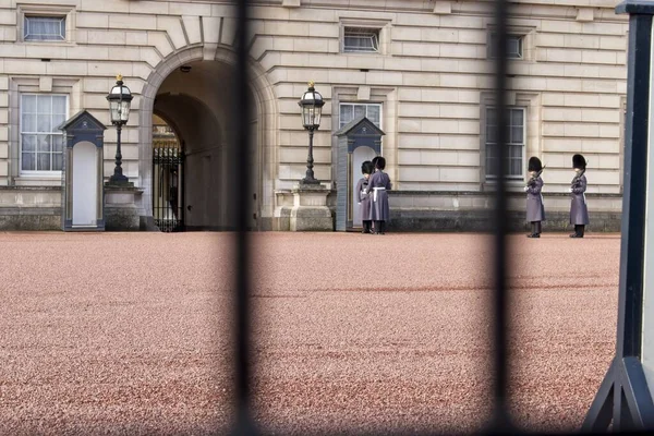 Londra Regno Unito Mar 2018 Iconico Cambio Della Guardia Buckingham — Foto Stock
