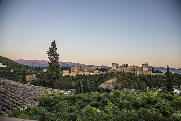 Une Belle Vue Sur Palais Alhambra Grenade Espagne — Photo