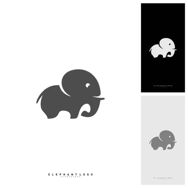 Elephant Logo Design wektor szablon - wektor — Wektor stockowy