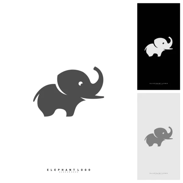 Elefant Logo Design Vektorvorlage - Vektor — Stockvektor