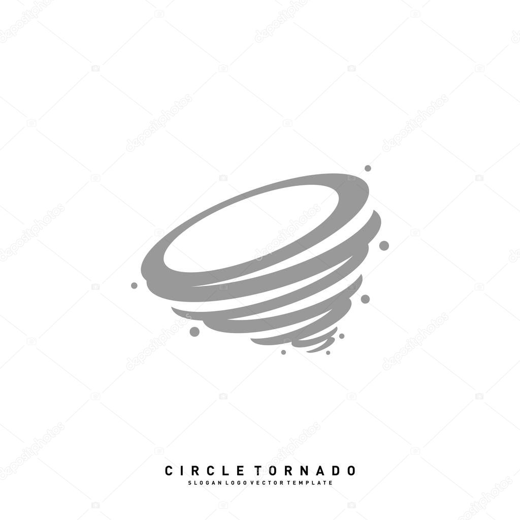 Tornado Logo Design Concept Vector Template. Hurricane Logo Vector Icon