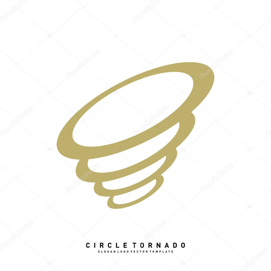 Tornado Logo Design Concept Vector Template. Hurricane Logo Vector Icon