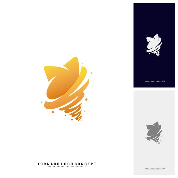 Vector del concepto de diseño del logotipo de Stars Twist. Storm Stars Logo Vector Icon (en inglés). Plantilla logo Tornado Stars — Vector de stock