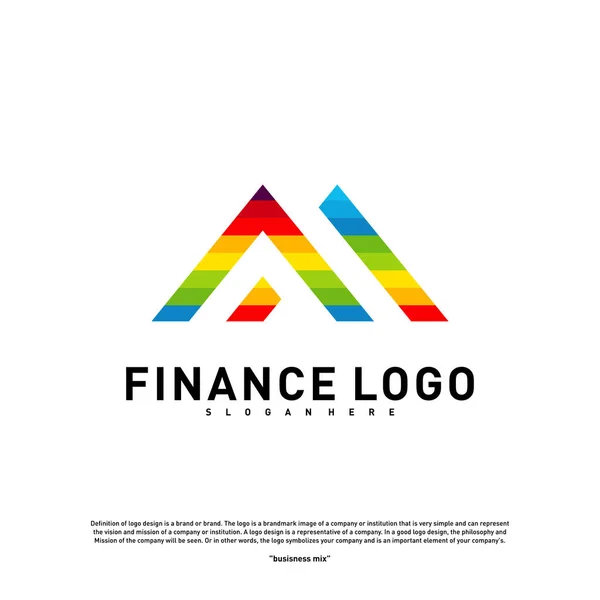 Logo de Business Finance Concept Vector. Logo Finanzas Plantilla — Archivo Imágenes Vectoriales