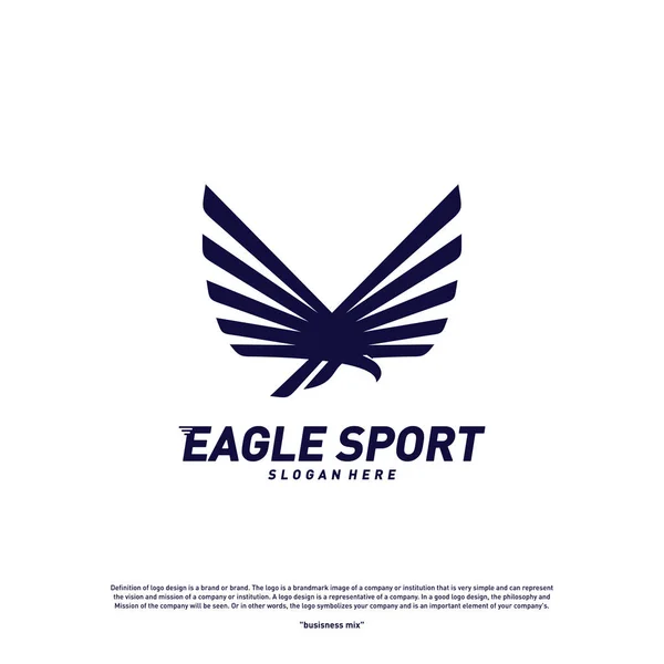 Eagle logo design vector. Birds logo concept vector template — 图库矢量图片