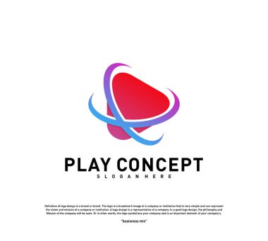 Logo tasarımı konsepti. Gezegen Oyun logo şablonu vektörü. Simge Sembolü