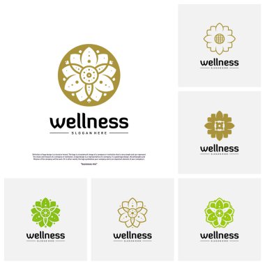 Sağlık Logosu Tasarımı Konsepti. Doğa Yaprak Logosu Şablon Vektörü. Simge Sembolü