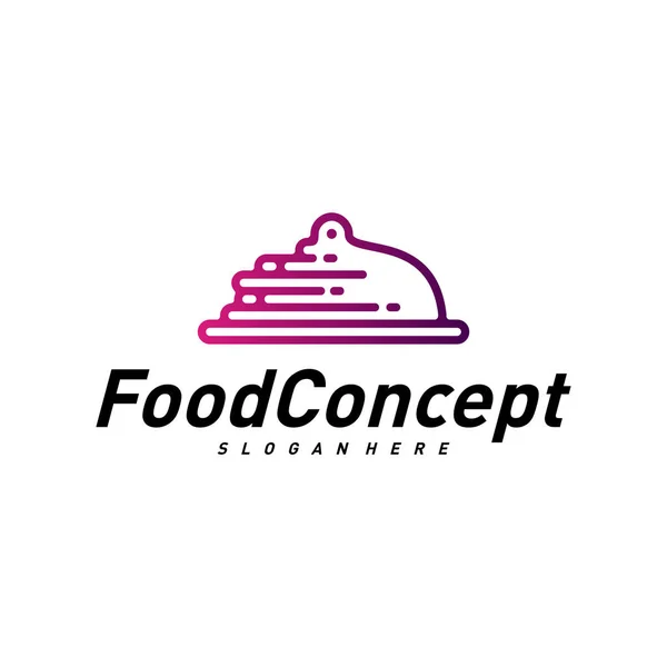 Vector de concepto de logotipo de comida rápida. Plantilla de diseño de logotipo de cocina Vector. Símbolo de icono — Vector de stock