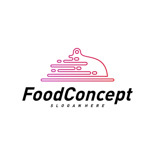 Fast Food Logo Concept Vector. Logo masak Desain Templat Vektor. Simbol Ikon - Stok Vektor