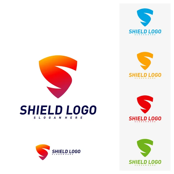 Conceitos iniciais do projeto do logotipo do protetor de S. S Carta Escudo Vetor ilustração Design. Símbolo do ícone —  Vetores de Stock