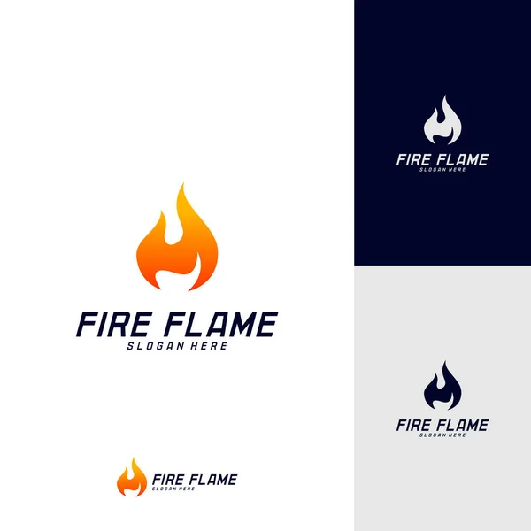 Πρότυπο Διάνυσμα Σχεδιασμού Λογότυπου Φωτιάς Πυρκαγιάς Σύμβολο Εικονιδίων — Διανυσματικό Αρχείο