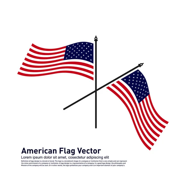 Американский Шаблон Векторной Иллюстрации Символ Иконы — стоковый вектор