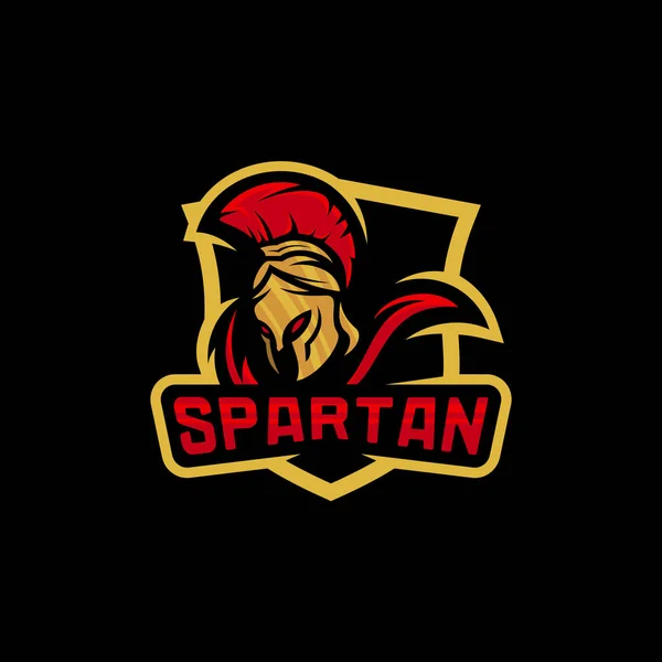 Spartan Logo Vector Template Equipo Moderno Del Esport Del Logotipo — Vector de stock