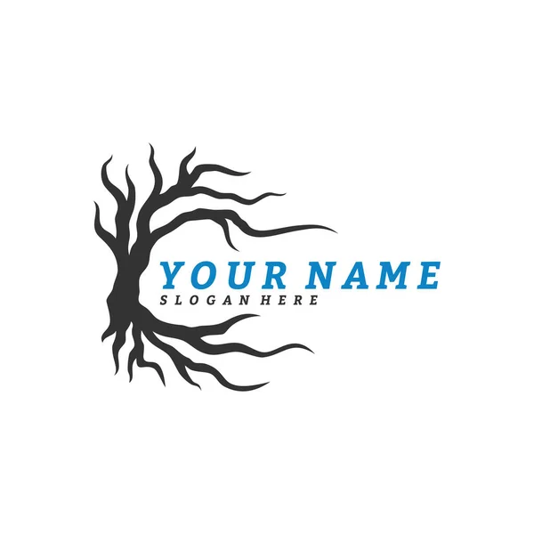 Colorato Vibrante Albero Logo Concetto Progettazione Vettore Root Tree Vita — Vettoriale Stock