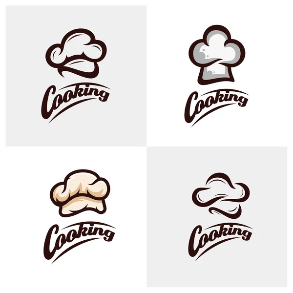 Chef Logo Design Vector Cooking Logo Template Bakery Logo Template — Stock Vector