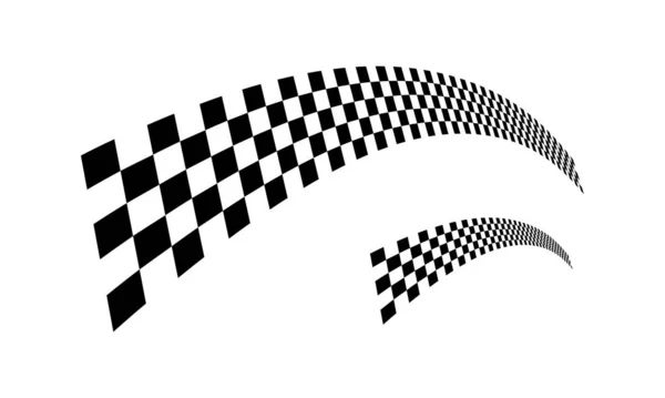 Racing Flagga Design Mall Race Flagga Design Vector Speed Flag — Stock vektor