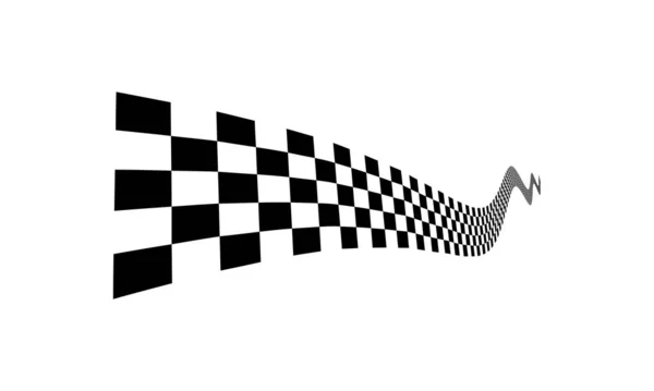 赛车旗子设计模板 种族标志设计向量 速度标志简单设计图解向量 — 图库矢量图片