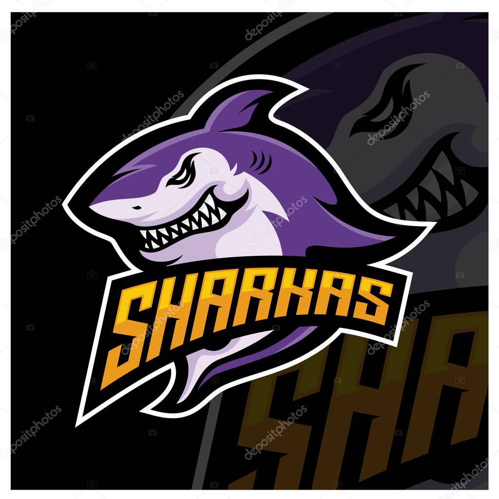 Shark Logo Design Vector. Sharks Logo for a club or sport team