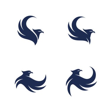 Kartal logosu tasarım vektör şablonu. Spor Kartalı logo konsepti vektör çizimi