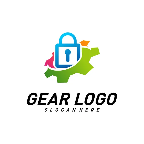 Передача Логотипом Ключа Дизайн Векторний Шаблон Символ Піктограми Механічної Безпеки — стоковий вектор