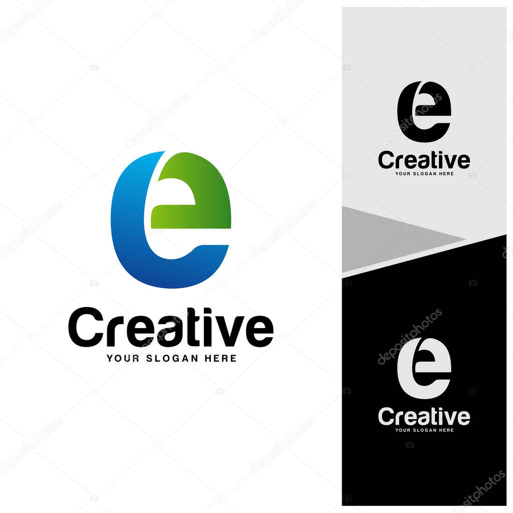Letter E Logo Design Concept Vector, Initial E Logo Template, Icon Symbol