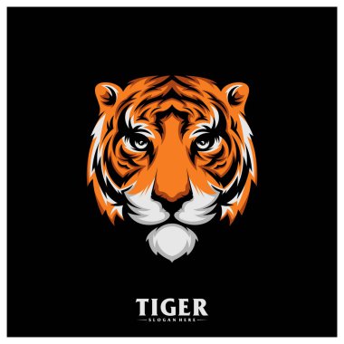 Baş Kaplan logo tasarım Vektörü, Yaratıcı tasarım, Şablon, illüstrasyon
