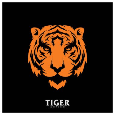 Baş Kaplan logo tasarım Vektörü, Yaratıcı tasarım, Şablon, illüstrasyon